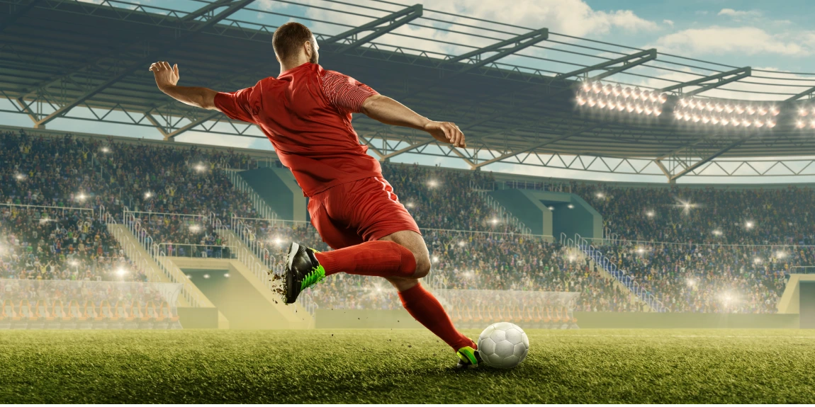 Soccer player running
